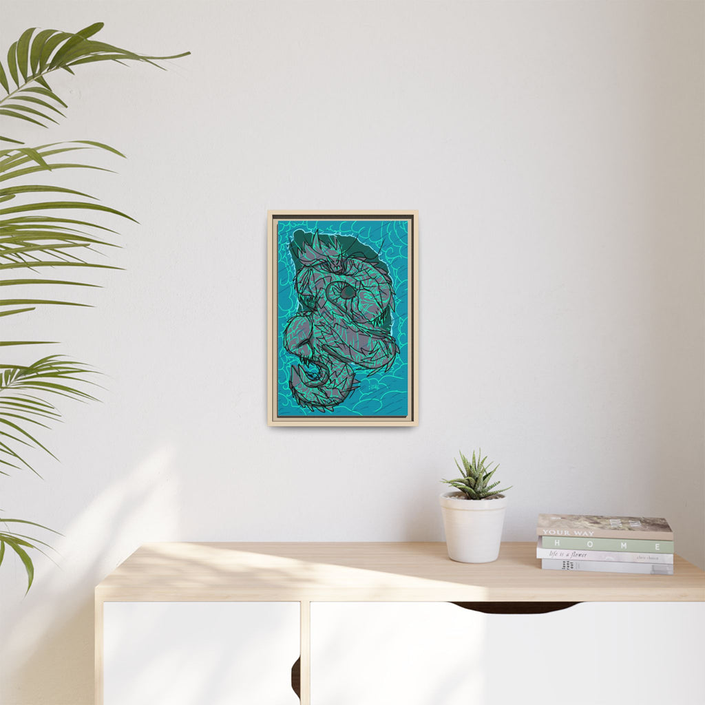 Jade Storm Serpent 

Matte Canvas, Framed (Multi-color)