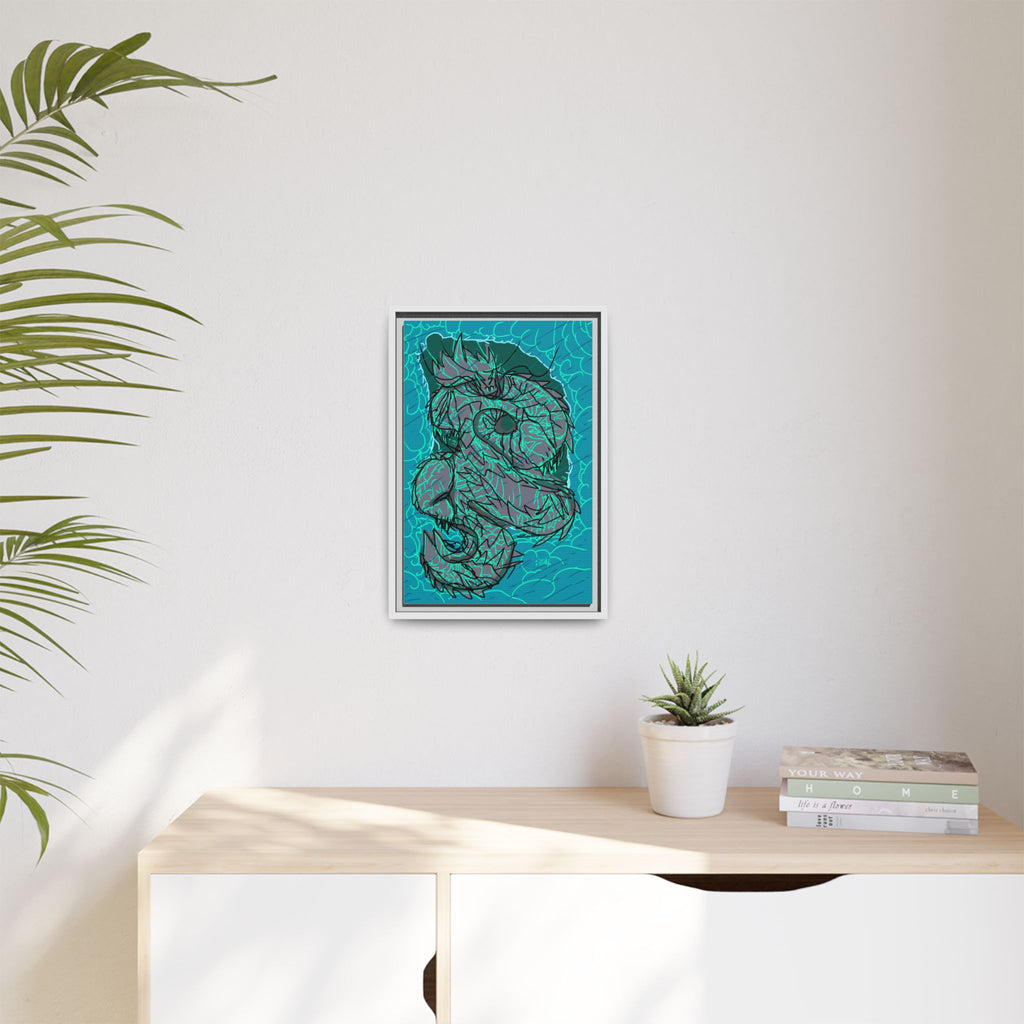 Jade Storm Serpent 

Matte Canvas, Framed (Multi-color)